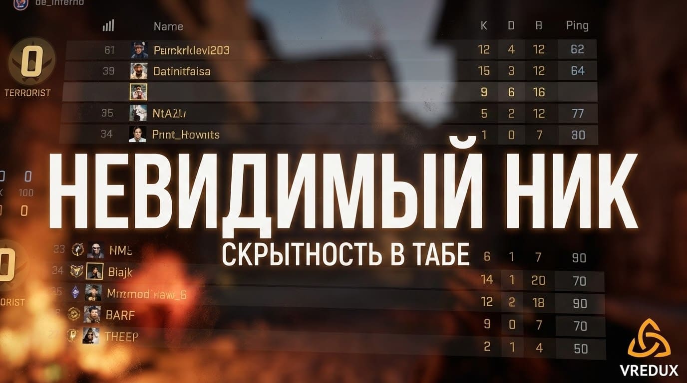 невидимый ник кс